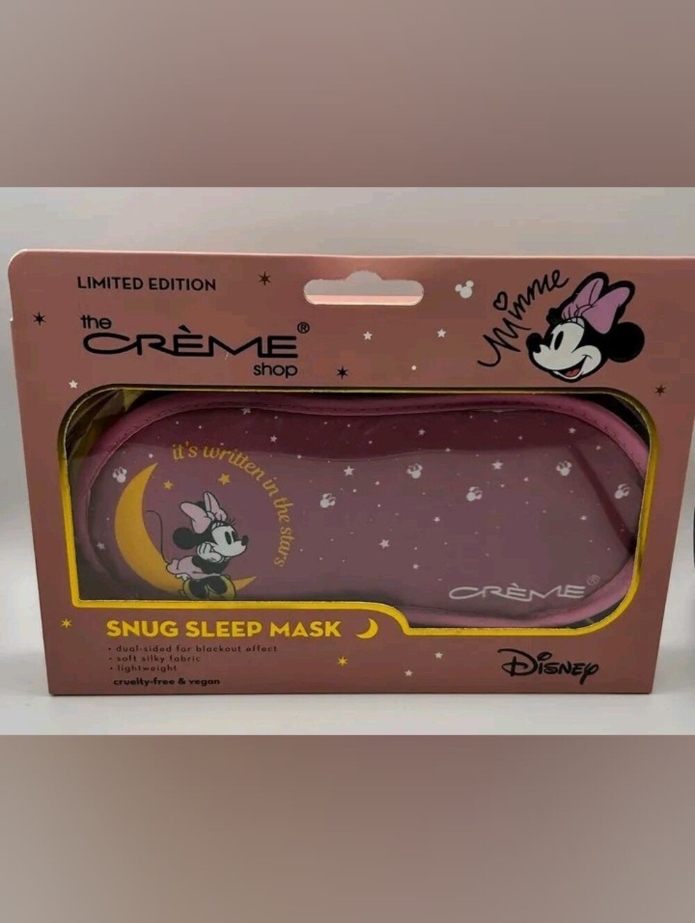 The Crème Shop x Disney Minnie Pink Snug Sleep Mask